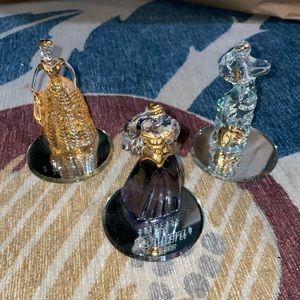 vintage disney princess glass figures